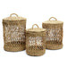 Pyykkikori kannella kolme kokoa Natural-Laundry Baskets-Bazar Bizar-Lahja ja sisustus Pussukka