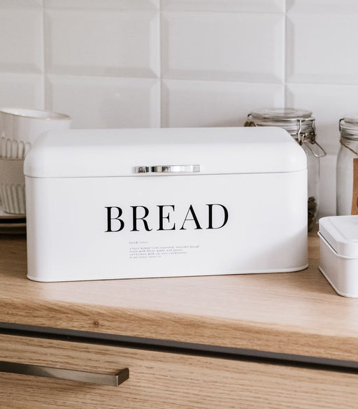 Leipälaatikko valkoinen-Bread Boxes & Bags-Amanda B-Lahja ja sisustus Pussukka